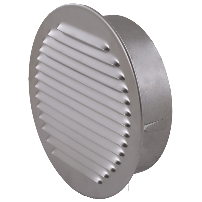 Rejilla de ventilación circular 250 mm aluminio - EL-A-R250 ALU