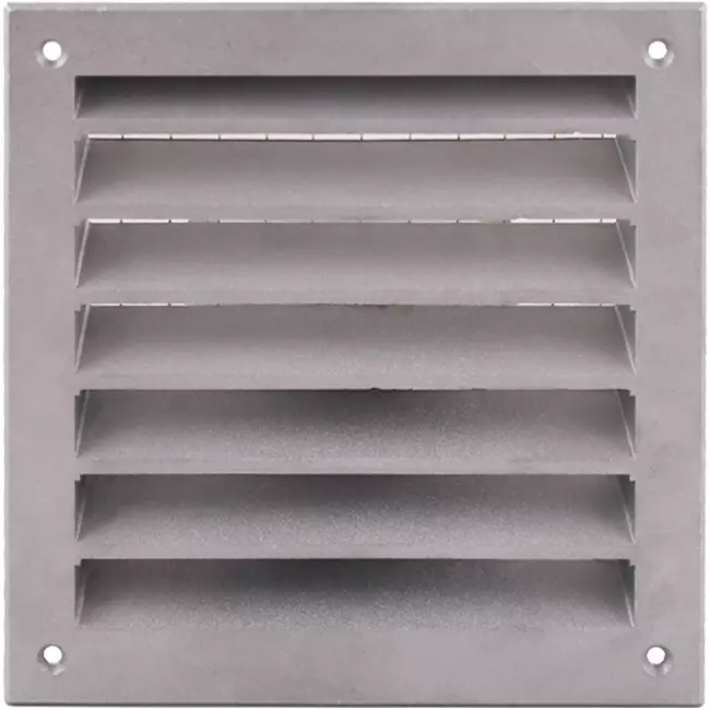 Rejilla exterior aluminio 100x100 mm - Aluminio