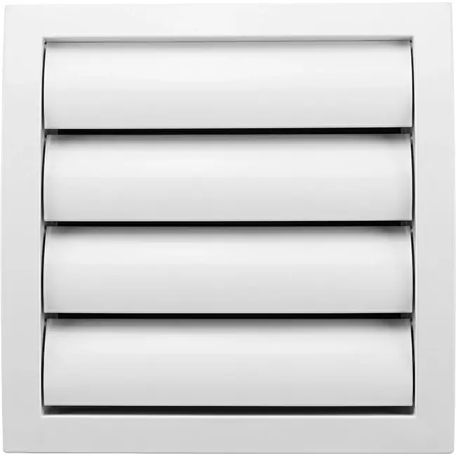 Rejilla de ventilación de sobrepresión de lamas de 190x190 de diámetro: 150 blanco - ND15Z