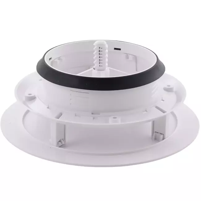 Válvula ClimaConnect Design redonda, Ø 125 mm - blanca