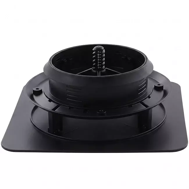Válvula ClimaConnect Design cuadrada de Ø 125 mm - negra