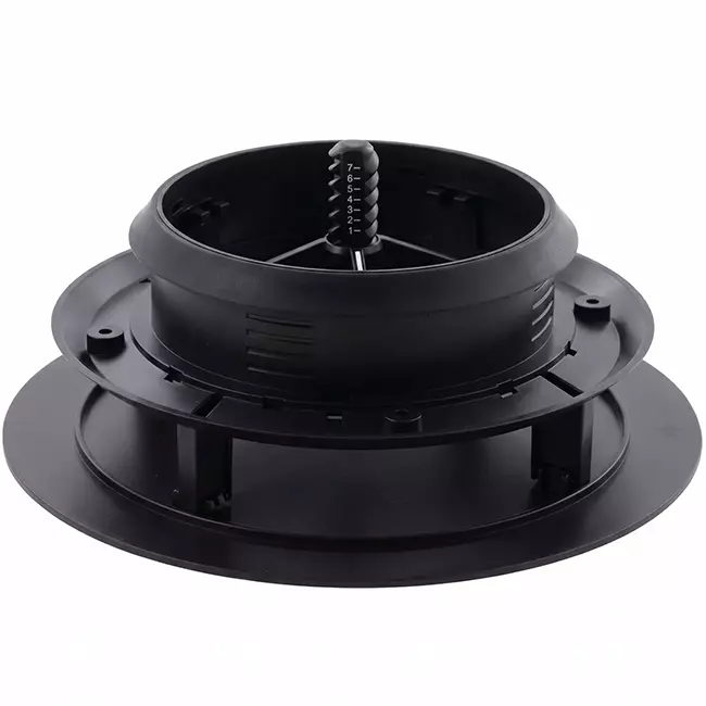 Válvula ClimaConnect Design redonda, Ø 125 mm - negra
