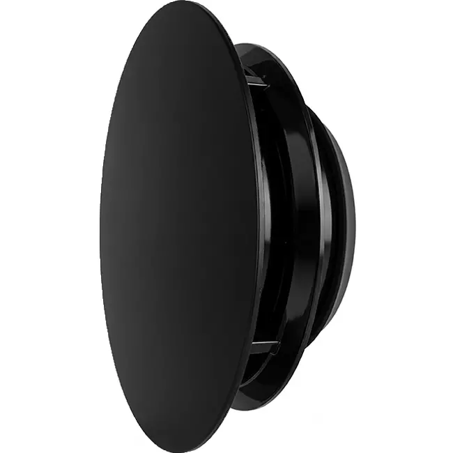 Válvula ClimaConnect Design redonda, Ø 125 mm - negra