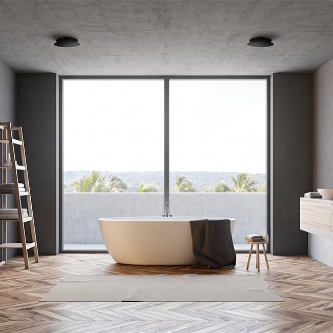 Válvula ClimaConnect Design redonda, Ø 125 mm - negra