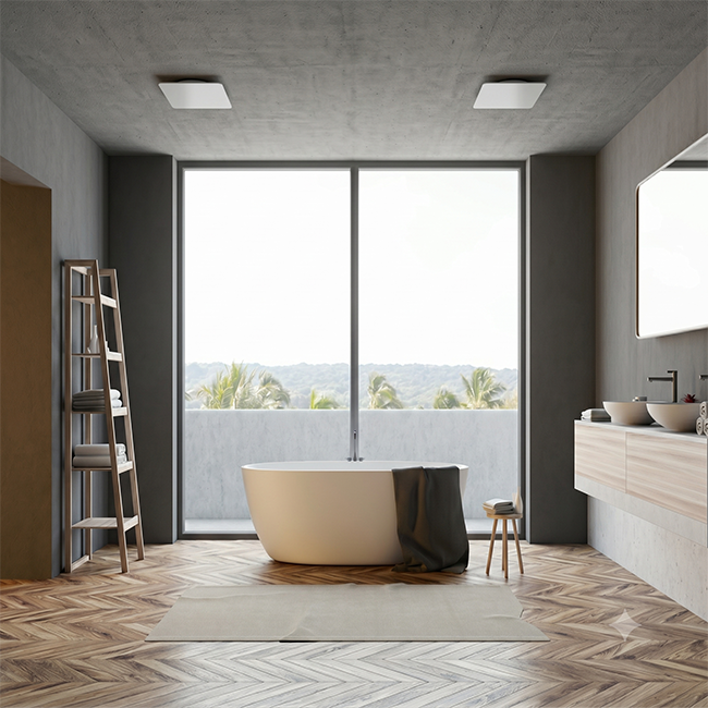 Válvula ClimaConnect Design cuadrada, Ø 125 mm - blanca