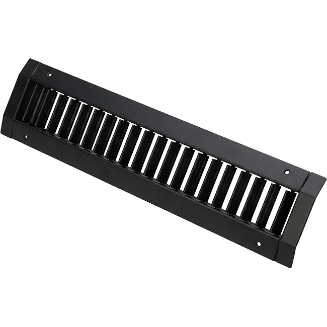 Rejilla de conducto ClimaConnect con doble ajuste, 1025 x 125 mm, para tubos de 315 a 900 mm - RAL 9005