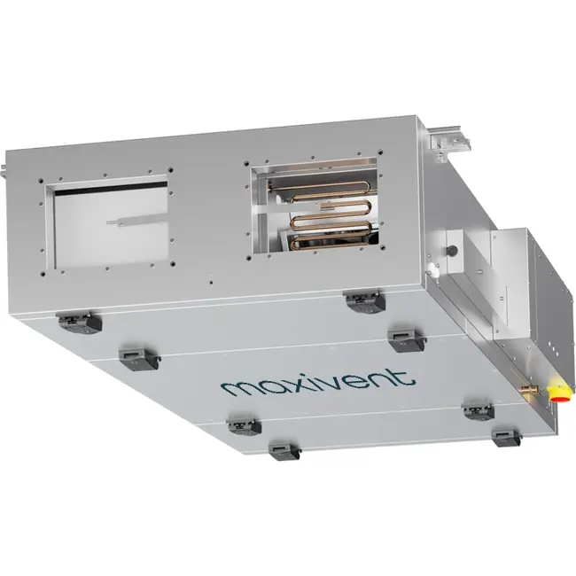 Cajas de tratamiento de aire Maxivent WTW con intercambiador de calor de contracorriente de 700 m³/h, horizontal a la derecha - PHE 700 F OOJR