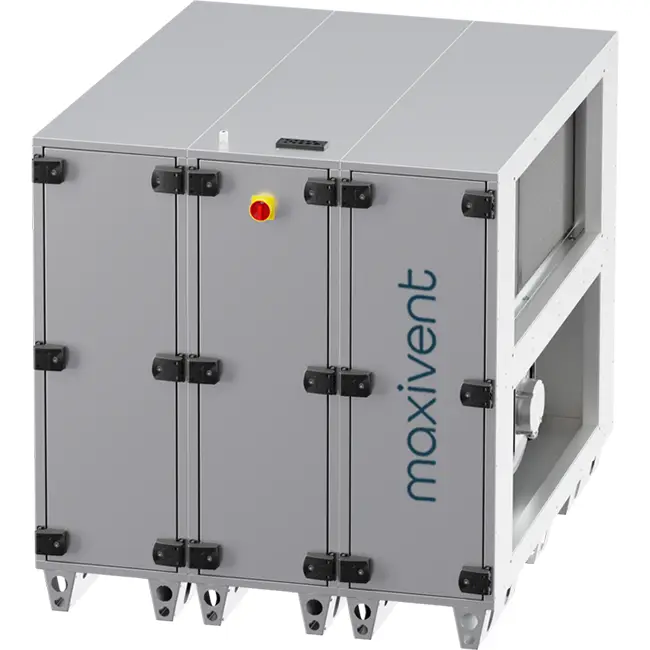 Cajas de tratamiento de aire Maxivent WTW con rueda de calor de 12 600 m³/h, horizontal-horizontal a la derecha - RHE 12600 H OOJR T 01