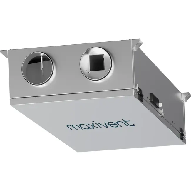 Cajas de tratamiento de aire Maxivent WTW con intercambiador de calor de contracorriente de 500 m³/h, horizontal a la derecha - PHE 500 FC OOJR