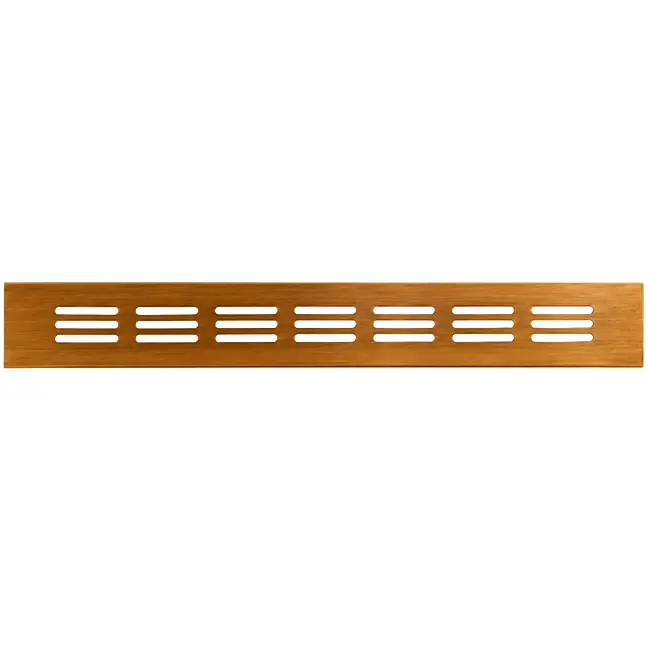 Rejilla de zócalo de aluminio - cobre cepillado L=300 mm x H=40 mm - RA430G