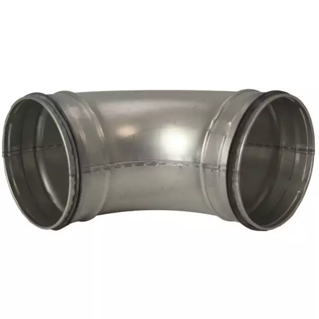 Codo helicoidal redondo 90º Ø 150 mm para tubos helicoidales