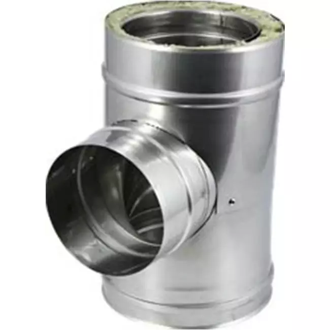 Diámetro DW 200 mm (200/250) Pieza en T T90 EW I316L/I304 (D0,5/0,6)