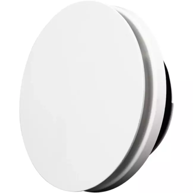 Válvula de suministro y extracción regulable 125 mm de acero inoxidable Vent-Axia - blanco