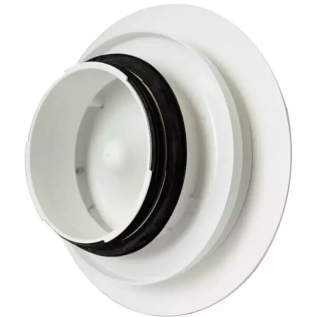 Válvula regulable Vent-Axia UniflexPlus RVG 125 mm grande - blanco