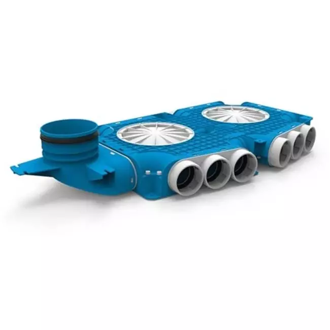 Colector compuesto Vent-Axia Uniflexplus 15x Ø69mm con boquilla vertical Ø125mm