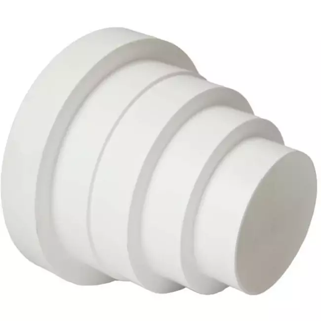 Reductor universal de ventilación de plástico para diámetro 80 a 150 mm VA80