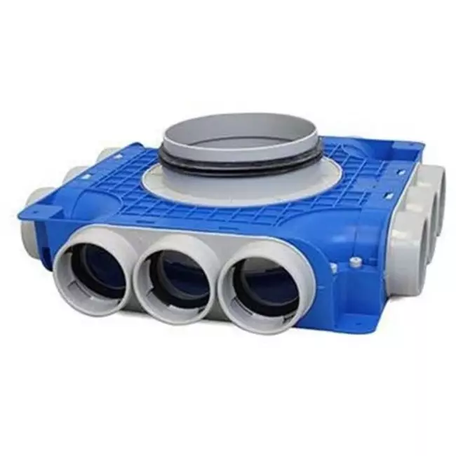 Distribuidor compuesto Vent-Axia Uniflexplus con conexión lateral 12x Ø69 mm con boquilla Ø160 mm