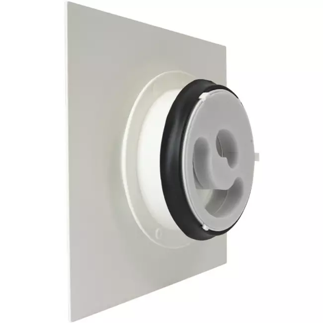 Válvula de techo o pared de diseño Vasco lujosa cuadrada recta (incl. smiley)