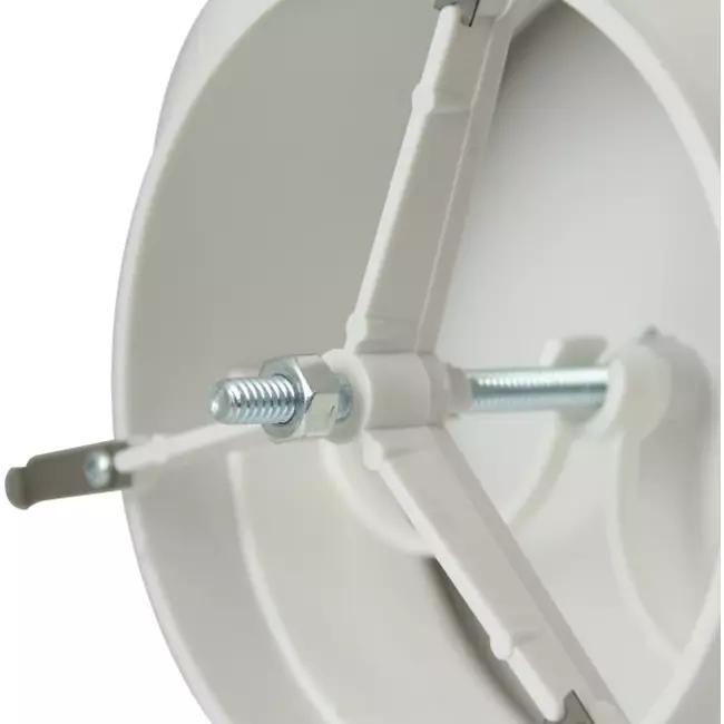 Válvula de suministro de ventilación de plástico 125 mm RAL 9003 con pinzas de sujeción - VST125