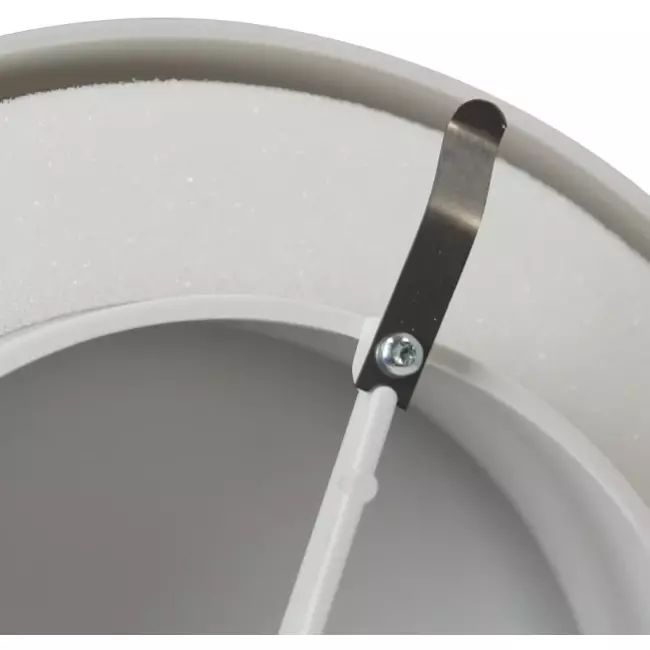 Válvula de suministro de ventilación de plástico 125 mm RAL 9003 con pinzas de sujeción - VST125