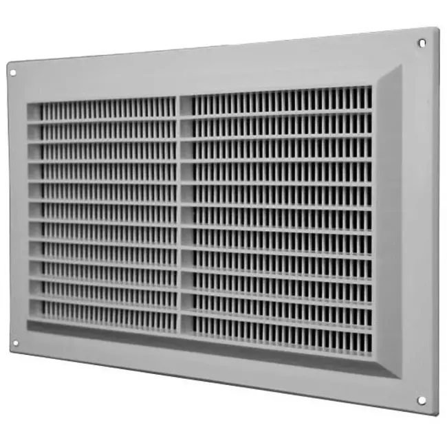 Rejilla de ventilación rectangular con rejilla 250x170 gris - VR2517P