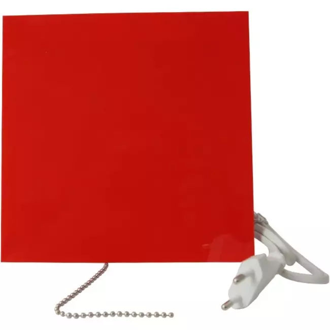 Air Roxy extractores de baño con diámetro de conexión de 100 mm con interruptor de cuerda y enchufe - frontal de plástico rojo