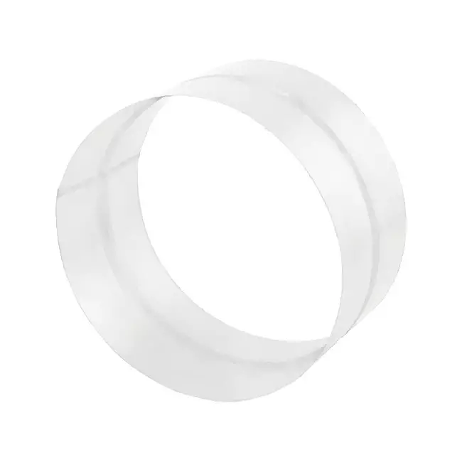 Manguito de conexión Spiro para racores 80 mm (sendz. zincado) RAL9010