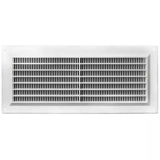 Rejilla de ventilación rectangular con rejilla 130x300 blanco - VR1330