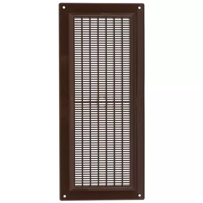 Rejilla de ventilación rectangular con rejilla 130x300 marrón - VR1330B