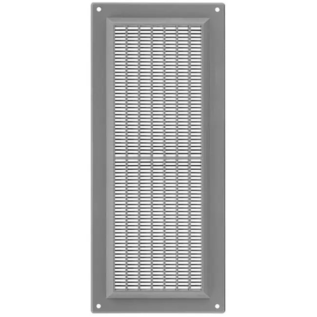 Rejilla de ventilación rectangular con rejilla 130x300 gris - VR1330P
