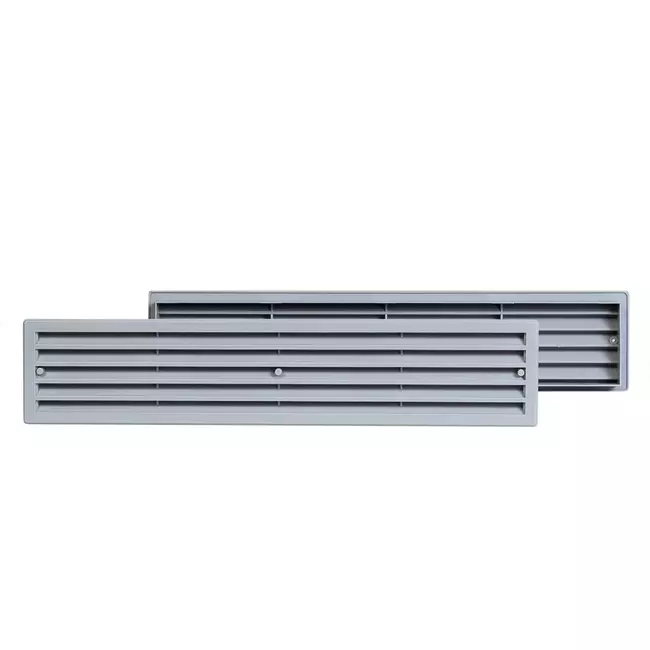 Rejilla de plástico 450x92 mm gris - VR459P