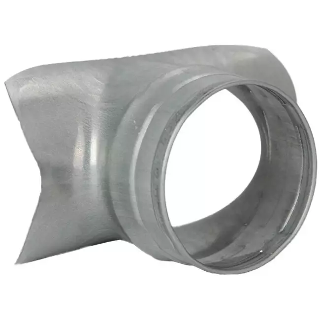 Injerto Ø 80mm - 80mm (90°) - Galvanizado (no SAFE)