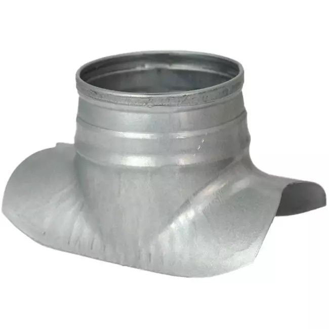 Injerto Ø 80mm - 80mm (90°) - Galvanizado (no SAFE)