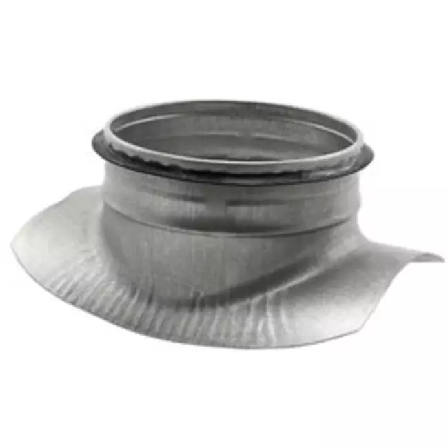Injerto Ø 100mm - 80mm (90°) - Galvanizado