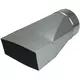 Adaptador de 170x80 mm a 160 mm de diámetro para conductos