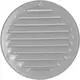 Rejilla de ventilación metálica redonda Ø 125mm gris - MR125P - RAL9006
