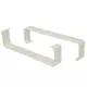 Soportes rectangulares de plástico (2 unidades) 220X55 mm - KZ25