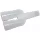 Conector en Y de 3 vías 20/18/16 mm para manguera flexible de condensados