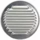 Rejilla de ventilación metálica redonda incl. manguito de montaje Ø 180 mm aluminio - DWRA180S