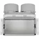 Conexión superior para colector de pared Vent-Axia Uniflexplus 2x Ø90 mm