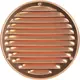 Rejilla metálica de ventilación redonda Ø 160 mm cobre - MR160Cu