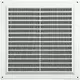 Rejilla de ventilación cuadrada con rejilla 250x250 blanco - VR2525