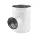 Pieza en T Spiro diámetro 250 mm - 200 mm (90 grados) (sendz. galvanizado) RAL9010