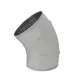 Spiro codo 315 mm 45 grados (sendz. zincado) RAL7035