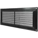 Rejilla de ventilación rectangular con rejilla 130x300 negra - VR1330M