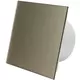 Extractor de baño de Ø 100 mm con temporizador y retardo de encendido - frontal de cristal en dorado satinado