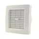 Extractor de baño de Ø 120 mm, blanco, con válvula de cierre automática y temporizador - modelo de lujo X120ZT