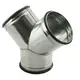 Pieza en Y 45º Ø 80 mm - Ø 80 mm para tubos helicoidales