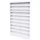 Rejilla exterior de aluminio 600x700 con aletas fijas - color mixto RAL 9003