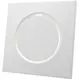 Válvula de suministro de ventilación metálica cuadrada Ø 100 mm blanco con muelles de sujeción - DVSQ-P100